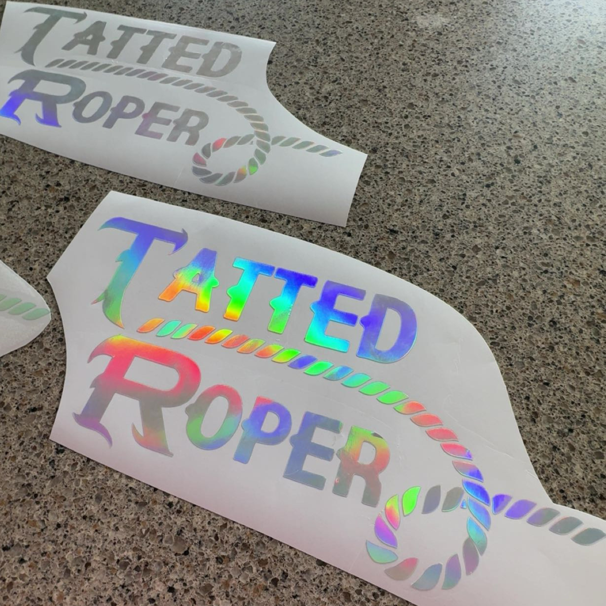 Tatted Roper Brand Holographic sticker