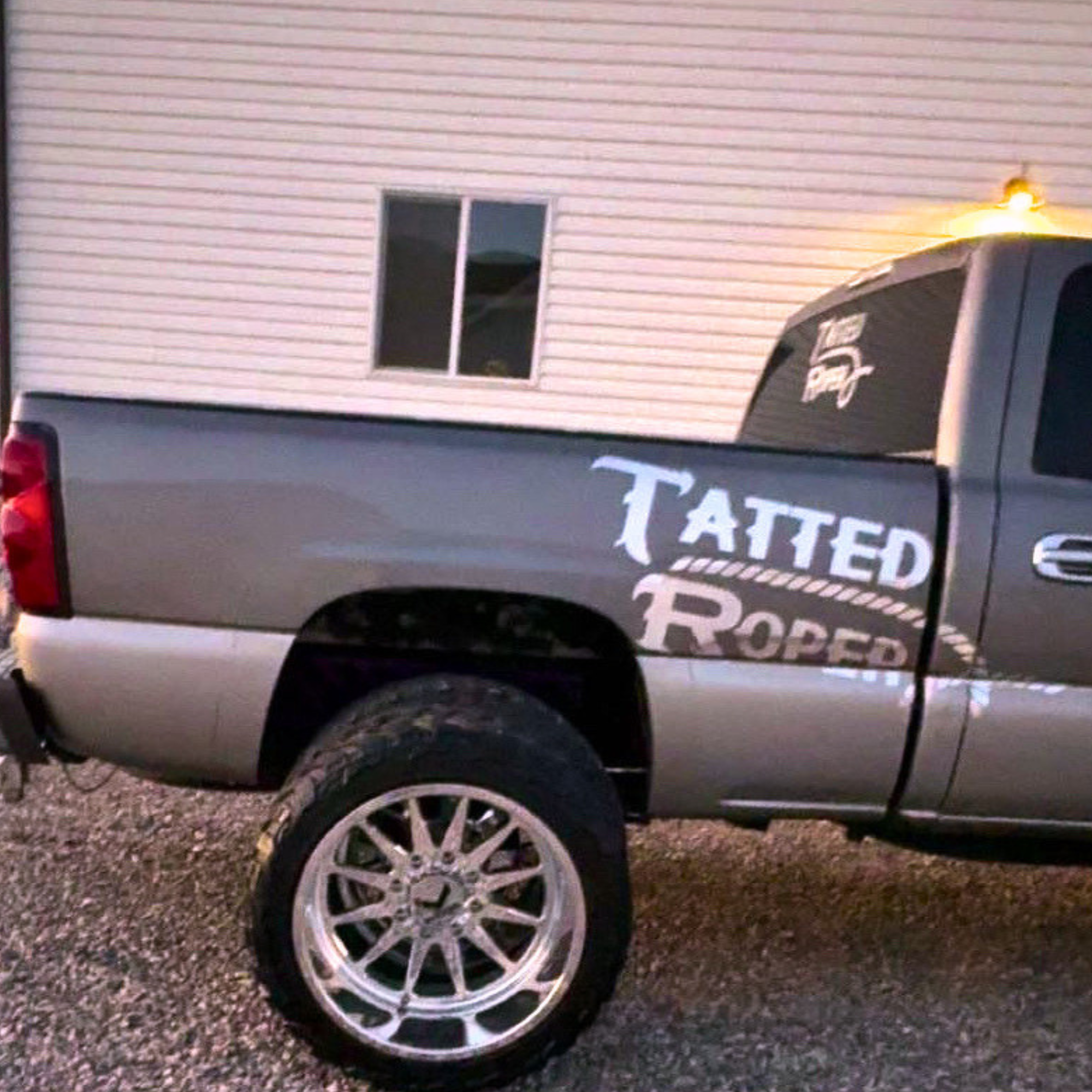 Tatted Roper Brand Chrome Side Sticker
